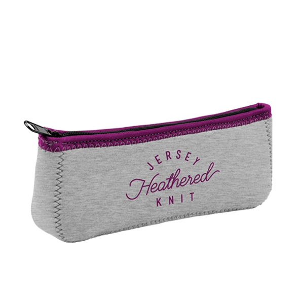 High quality gusseted pouch with a zipper closure, colored stitching and... from ASI 74710 Numo / NUMO