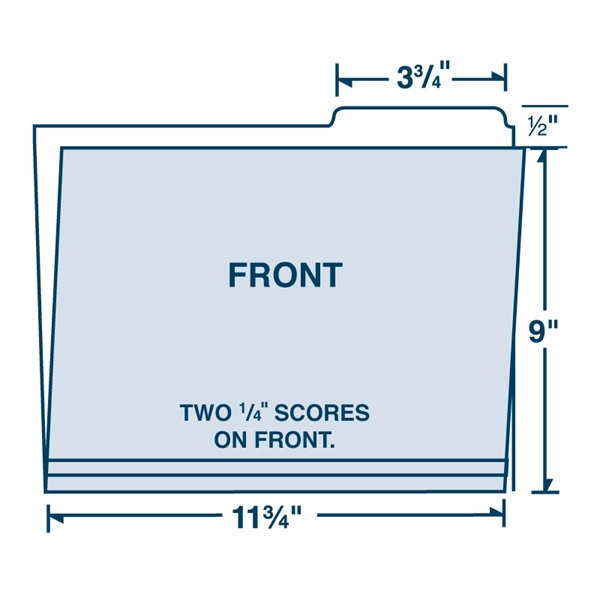 File folder with choice of tab position.... from ASI 32050 Admore / Admore®