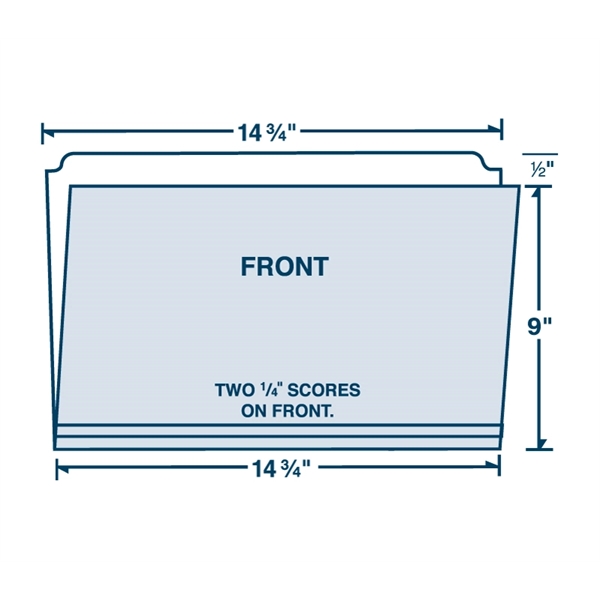 Legal Size File folder with full width tab.... from ASI 32050 Admore / Admore®