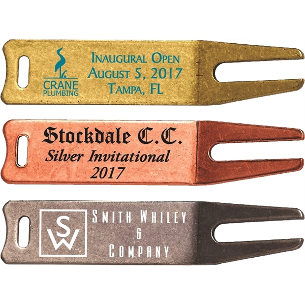 Putter Rest Angled Divot Tool Includes:  Antique Bronze, Antique Copper... from ASI 69240 MasterCast LTD / MasterCast