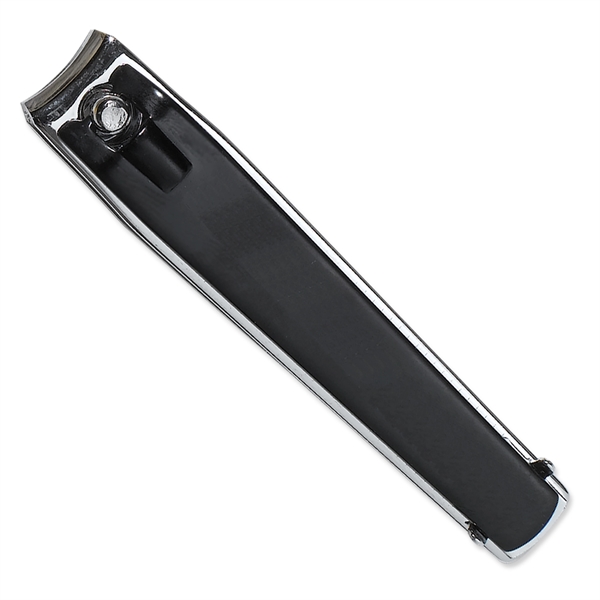 0.56"H x 3.22"W x 0.68"D black nail clipper with large imprint... from ASI 54040 Fey Promo / Mi Line by Fey