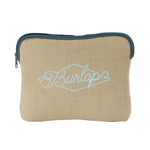 Burlap/High-Quality Neoprene  zipper closure & colored stitching & bias trim.... from ASI 74710 Numo / NUMO