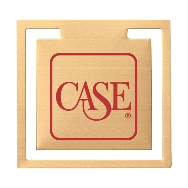 Square silkscreened bookmark clip (.018" thick).... from ASI 69240 MasterCast LTD / MasterCast