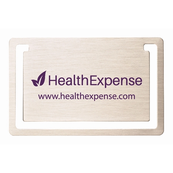 Rectangle (horizontal) silkscreened bookmark clip (.018" thick).... from ASI 69240 MasterCast LTD / MasterCast