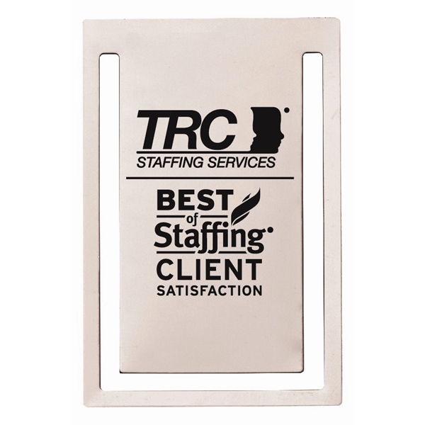 Rectangle (vertical) silkscreened bookmark clip (.018" thick).... from ASI 69240 MasterCast LTD / MasterCast