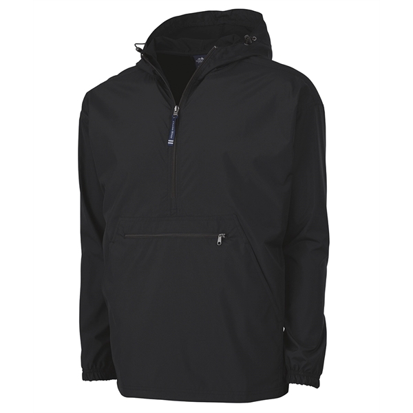 Wind and water-resistant pullover with an extended zipper.... from ASI 44620 Charles River Apparel