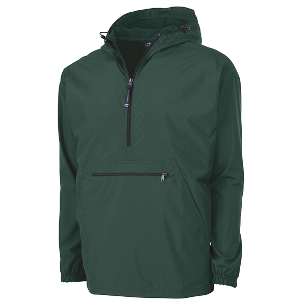Wind and water-resistant pullover with an extended zipper.... from ASI 44620 Charles River Apparel