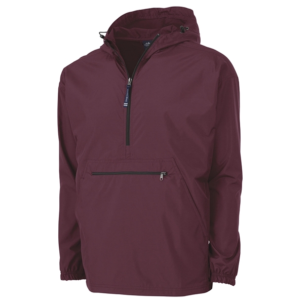 Wind and water-resistant pullover with an extended zipper.... from ASI 44620 Charles River Apparel
