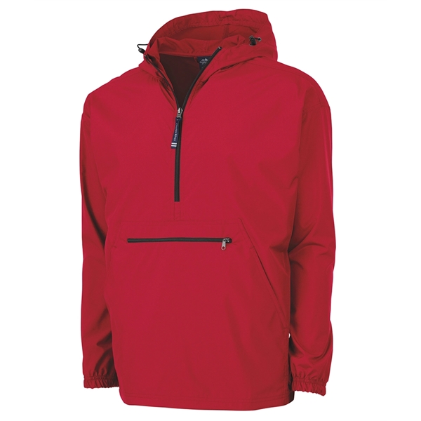 Wind and water-resistant pullover with an extended zipper.... from ASI 44620 Charles River Apparel
