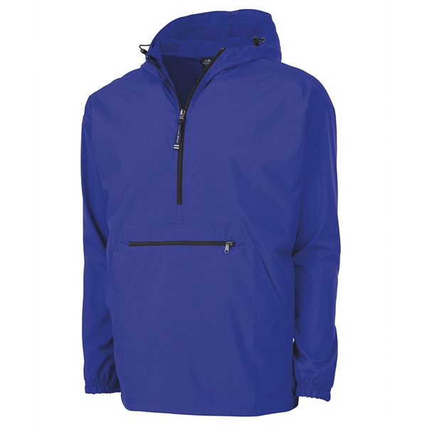 Wind and water-resistant pullover with an extended zipper.... from ASI 44620 Charles River Apparel