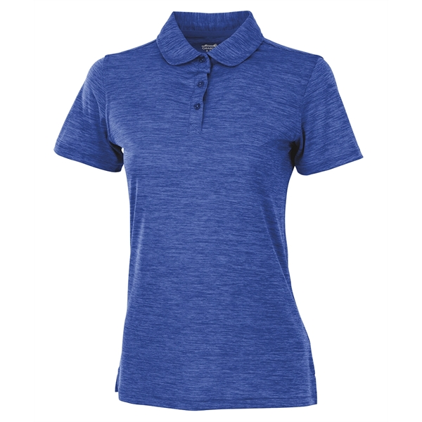 Women's performance polo with moisture-wicking technology, made from 100% polyester.... from ASI 44620 Charles River Apparel