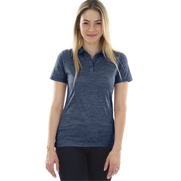 Women's performance polo with moisture-wicking technology, made from 100% polyester.... from ASI 44620 Charles River Apparel
