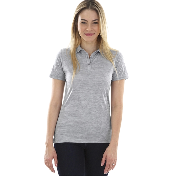 Women's performance polo with moisture-wicking technology, made from 100% polyester.... from ASI 44620 Charles River Apparel
