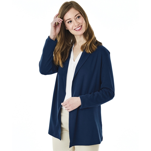 Women's cardigan wrap with asymmetrical front hem.... from ASI 44620 Charles River Apparel