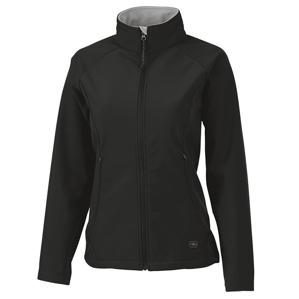 Women's wind and water resistant with tricot lining soft shell jacket.... from ASI 44620 Charles River Apparel