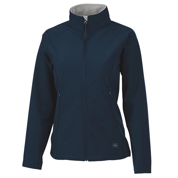 Women's wind and water resistant with tricot lining soft shell jacket.... from ASI 44620 Charles River Apparel