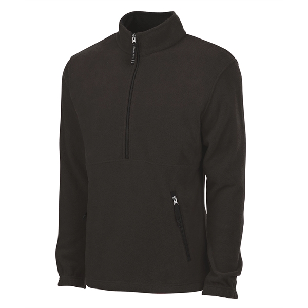 Fleece pullover with quarter zip design, stand up collar, and zippered... from ASI 44620 Charles River Apparel