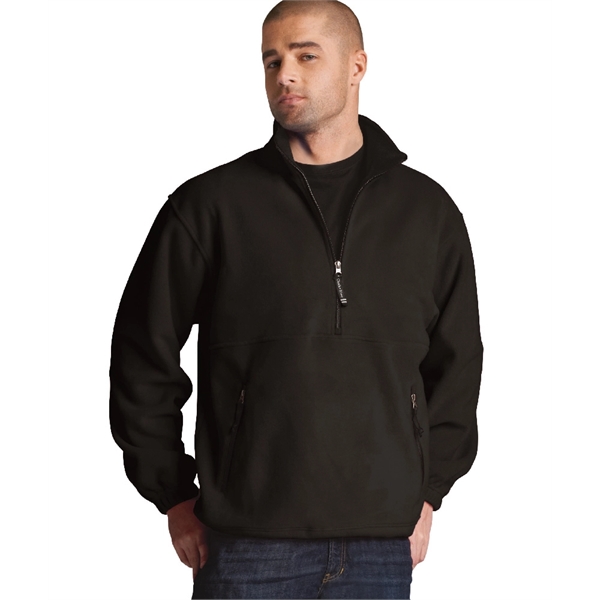 Fleece pullover with quarter zip design, stand up collar, and zippered... from ASI 44620 Charles River Apparel
