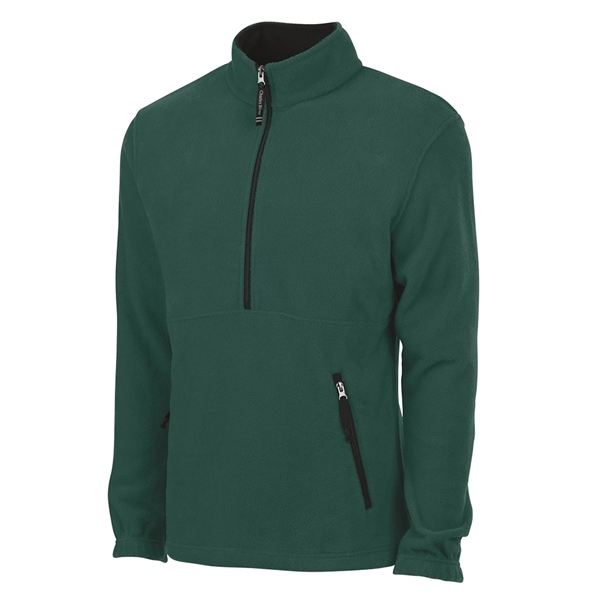 Fleece pullover with quarter zip design, stand up collar, and zippered... from ASI 44620 Charles River Apparel