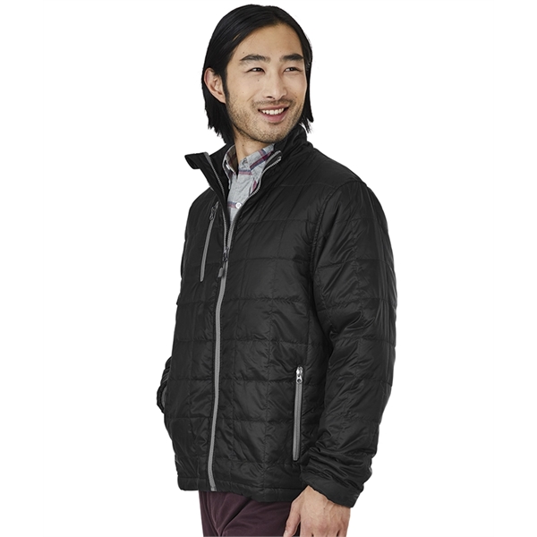Men's quilted jacket with 100% dobby polyester shell made of recycled... from ASI 44620 Charles River Apparel