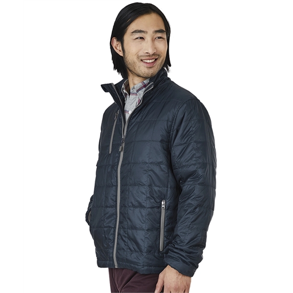 Men's quilted jacket with 100% dobby polyester shell made of recycled... from ASI 44620 Charles River Apparel