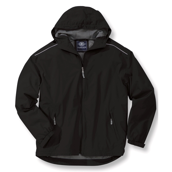 Men's breathable nylon rain jacket that's wind and waterproof with a... from ASI 44620 Charles River Apparel