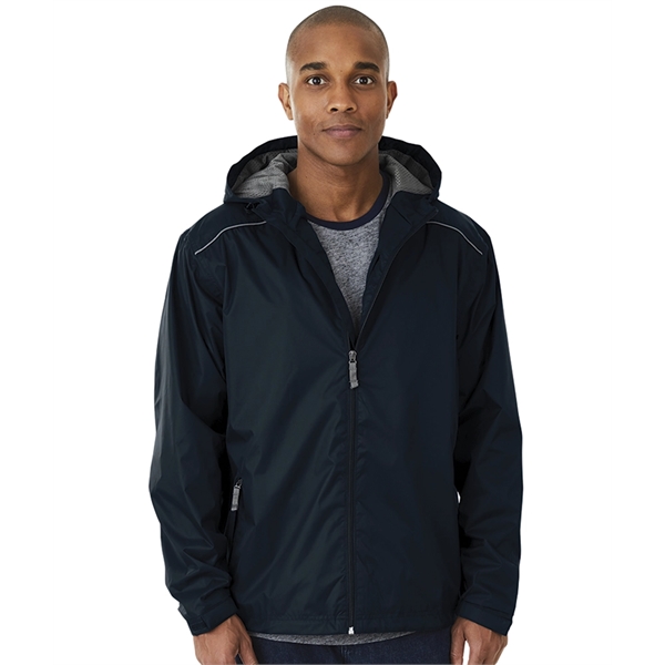 Men's breathable nylon rain jacket that's wind and waterproof with a... from ASI 44620 Charles River Apparel