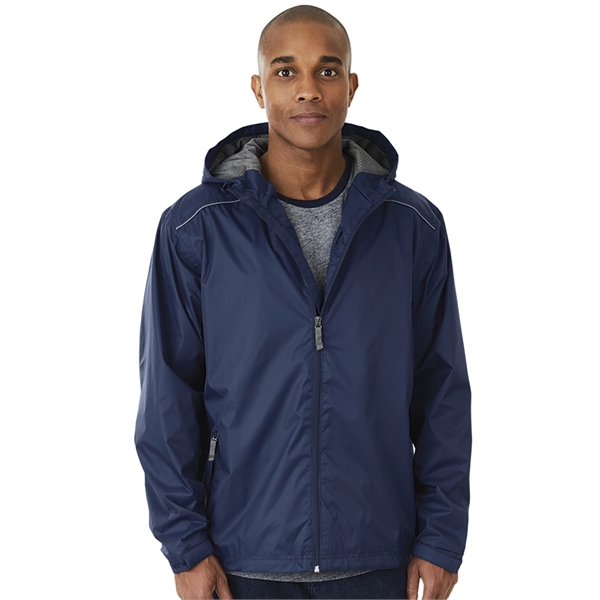 Men's breathable nylon rain jacket that's wind and waterproof with a... from ASI 44620 Charles River Apparel