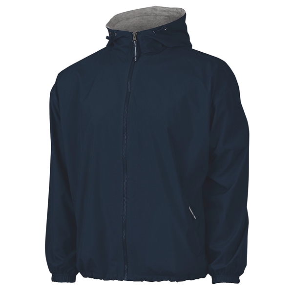 Adult wind and water-resistant jacket with oxford gray jersey lining and... from ASI 44620 Charles River Apparel