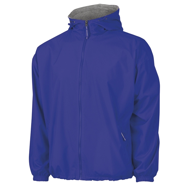 Adult wind and water-resistant jacket with oxford gray jersey lining and... from ASI 44620 Charles River Apparel