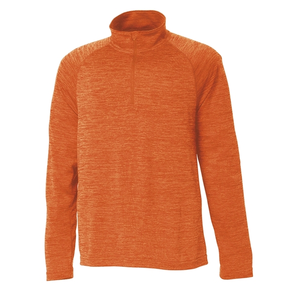 Men's quarter-zip performance pullover sweater made from 100% polyester jersey... from ASI 44620 Charles River Apparel