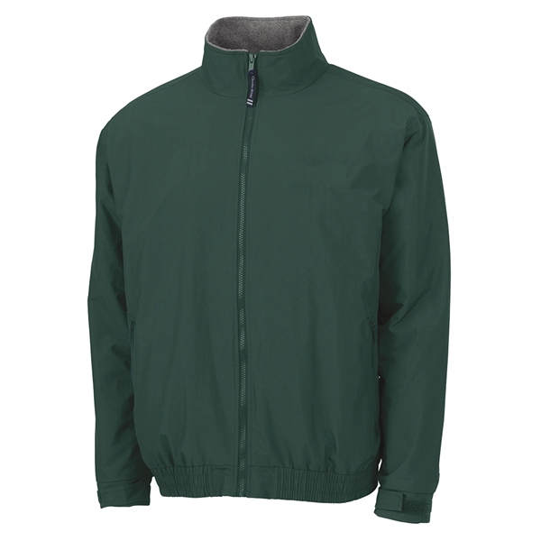 Nylon jacket with fleece lining and stand-up collar that's wind and... from ASI 44620 Charles River Apparel