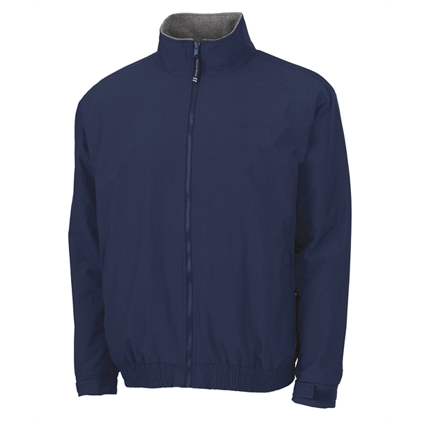 Nylon jacket with fleece lining and stand-up collar that's wind and... from ASI 44620 Charles River Apparel