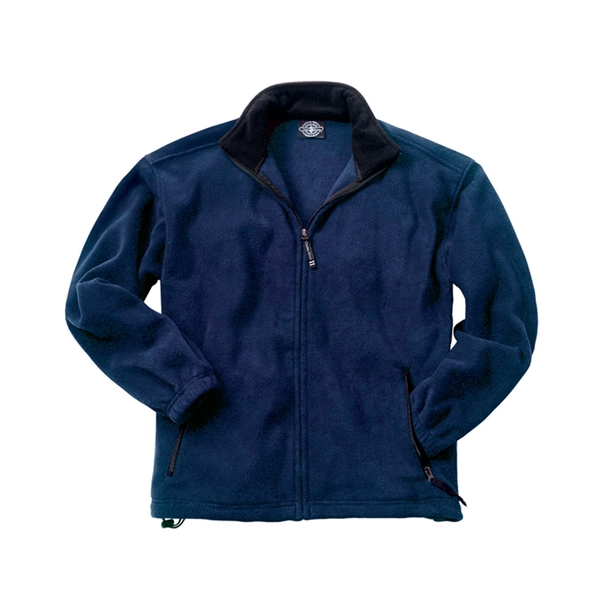 Youth fleece unlined jacket with elasticized cuffs and an open hem.... from ASI 44620 Charles River Apparel