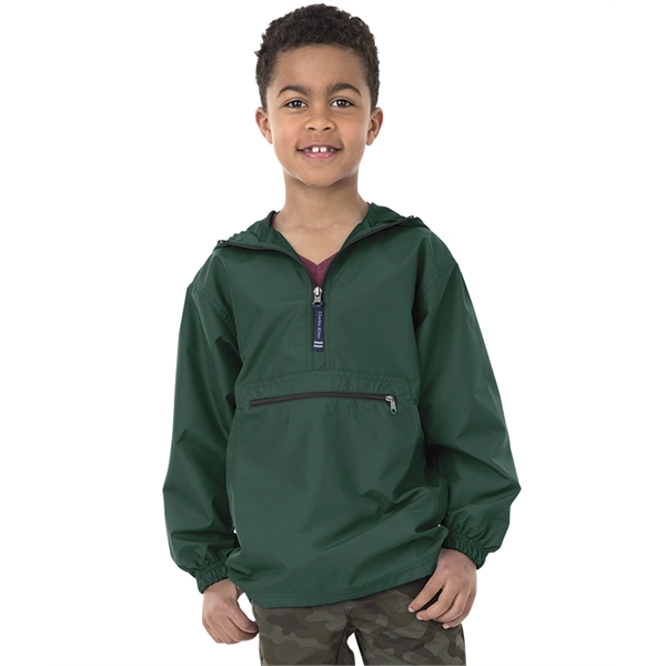 Youth water-resistant Softex polyester unlined pullover jacket with underarm grommets.... from ASI 44620 Charles River Apparel