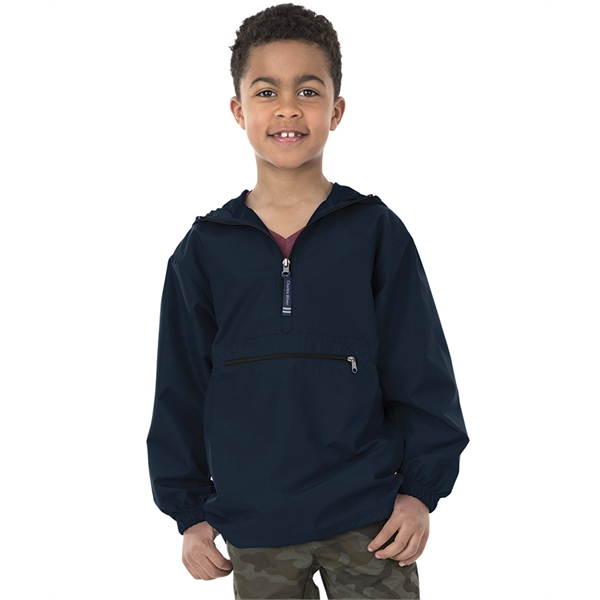 Youth water-resistant Softex polyester unlined pullover jacket with underarm grommets.... from ASI 44620 Charles River Apparel