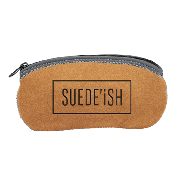Suede-ish  Neoprene Storage bag for large eyewear w/zipper closure &... from ASI 74710 Numo / NUMO