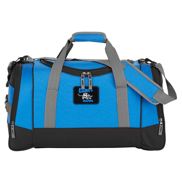 600 denier polyester deluxe travel duffel bag with large main compartment,... from ASI 86565 Seville Gear