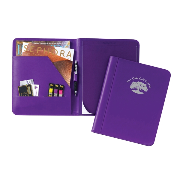 A Ultra Hide Pad Holder with interior organizer and writing pad.... from ASI 86565 Seville Gear