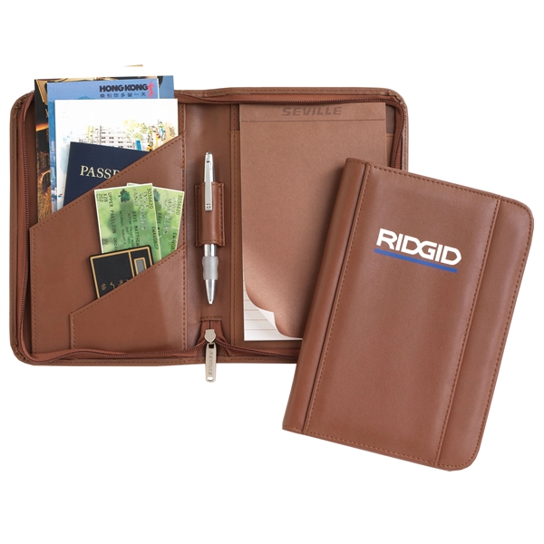 Junior padfolio with two slant pockets, pen holder, writing pad, and... from ASI 86565 Seville Gear