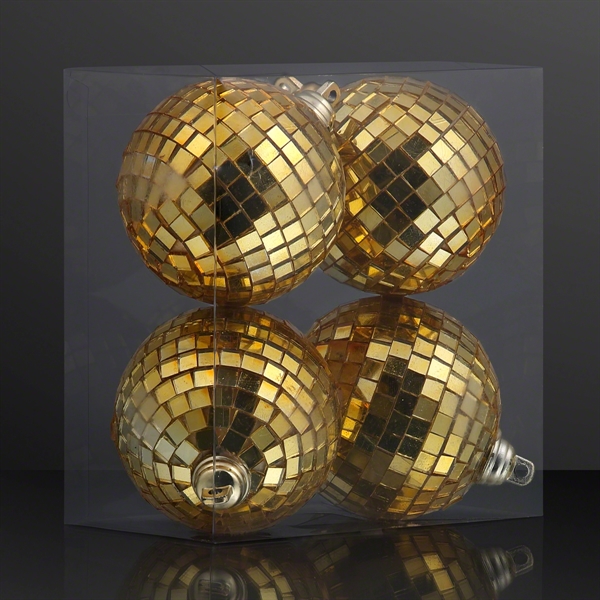 2.4" Diameter Disco Ball Ornaments Blank Stock, Sold in Packs 4... from ASI 34194 ALightPromos / Alight Promotional Products