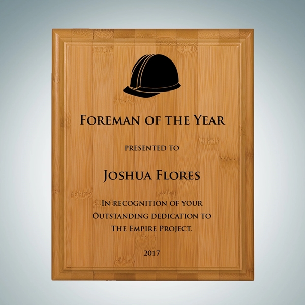 Genuine bamboo wood plaque with double-beveled edge is available in three... from ASI 47791 Best Deal Awards / Best Deal Awards