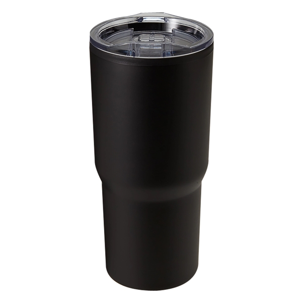 Stainless steel, BPA-free, 20 oz. travel tumbler with a spill-resistant slide... from ASI 52840 Evans Manufacturing