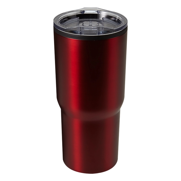 Stainless steel, BPA-free, 20 oz. travel tumbler with a spill-resistant slide... from ASI 52840 Evans Manufacturing