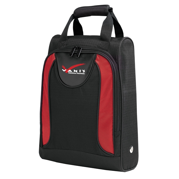 Stylish Matrix Golf Shoe Bag with zippered main compartment, side vents,... from ASI 86565 Seville Gear