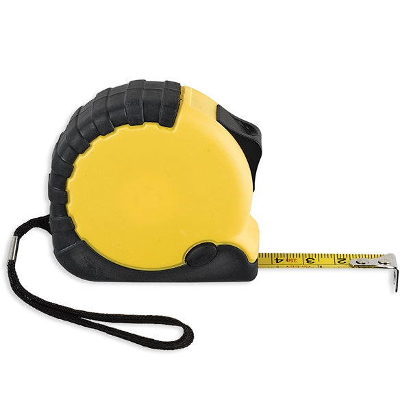 12' x 0.5"W metal tape measure in a 2.37"H x 2.5"W... from ASI 54040 Fey Promo / Mi Line by Fey