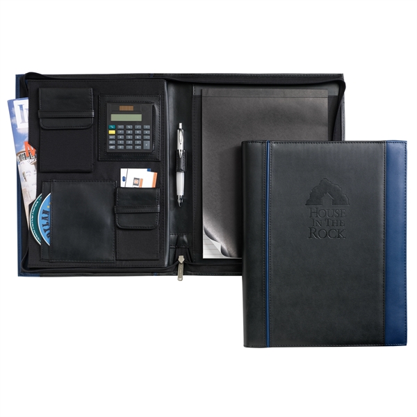 ProTech Padfolio with interior organizer, solar calculator, zippered closure and more.... from ASI 86565 Seville Gear