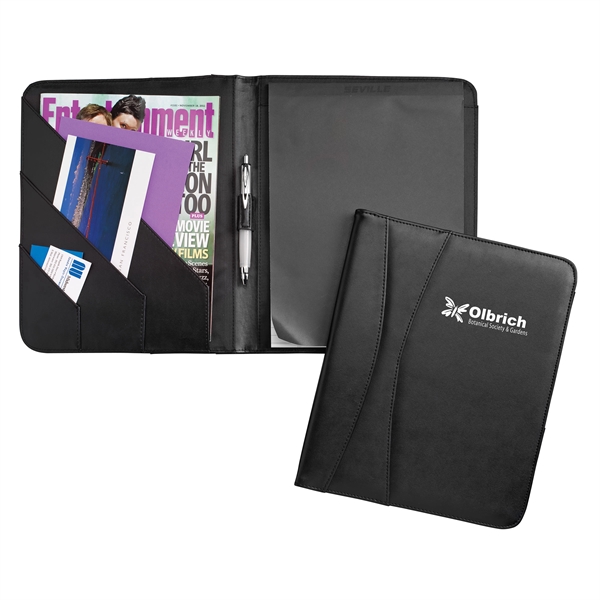 Prism Padholder with Ultrahide Simulated Leather, interior organizer, and writing pad.... from ASI 86565 Seville Gear