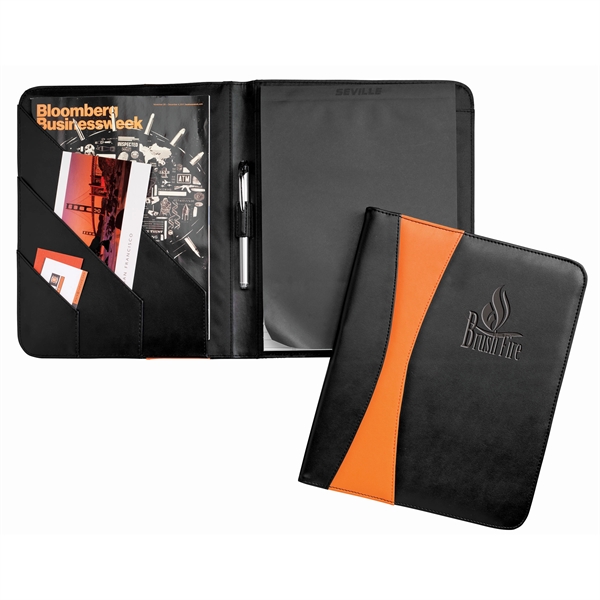 Prism Padholder with Ultrahide Simulated Leather, interior organizer, and writing pad.... from ASI 86565 Seville Gear