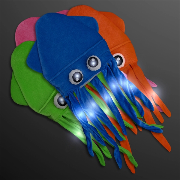 Flashing Blinky Silly Squid Hats; Blank Pricing.... from ASI 34194 ALightPromos / Alight Promotional Products